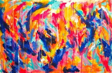 Original Abstract Expressionism Abstract Paintings by Uke maulina indriani
