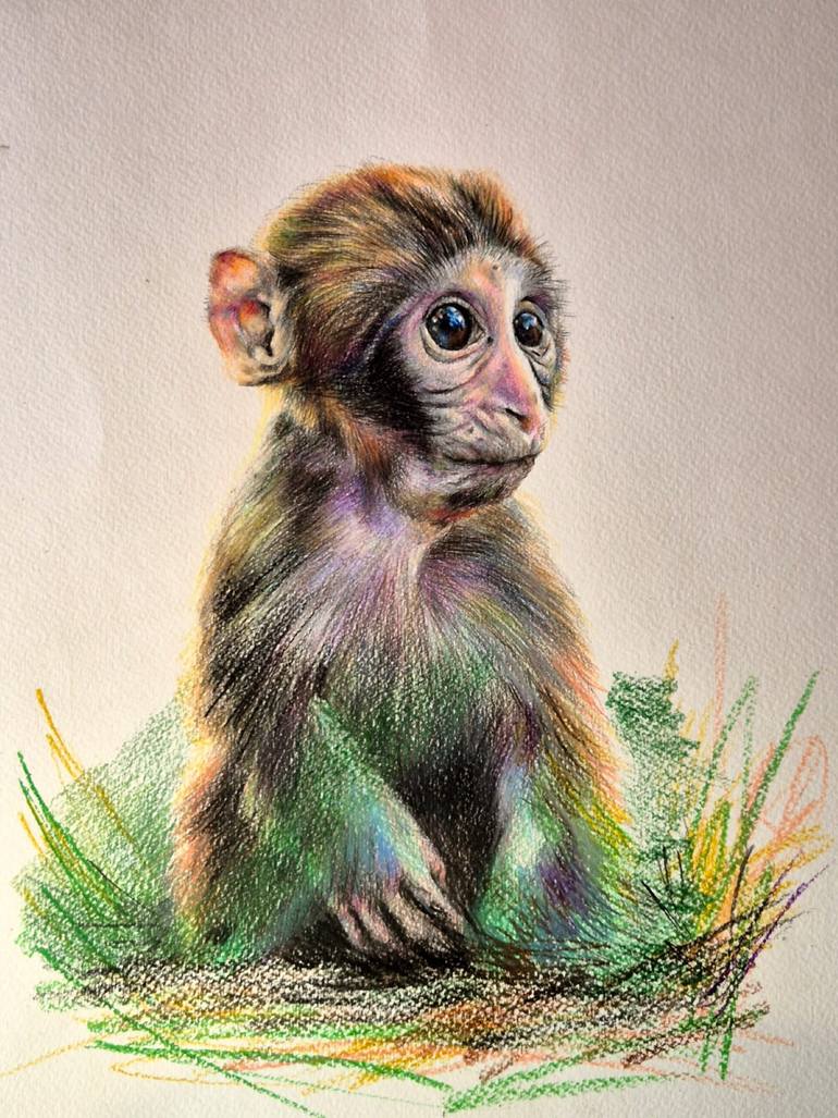 Original Realism Animal Drawing by Tigran Abramyan