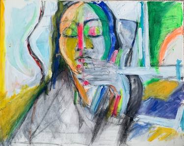 Original Abstract Expressionism Women Paintings by Katarina Hagberg