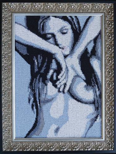 Handmade Embroidery with beads  "Sexy Girl" thumb
