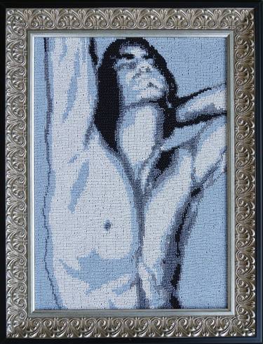 Handmade Embroidery with beads "Sexy Boy" thumb