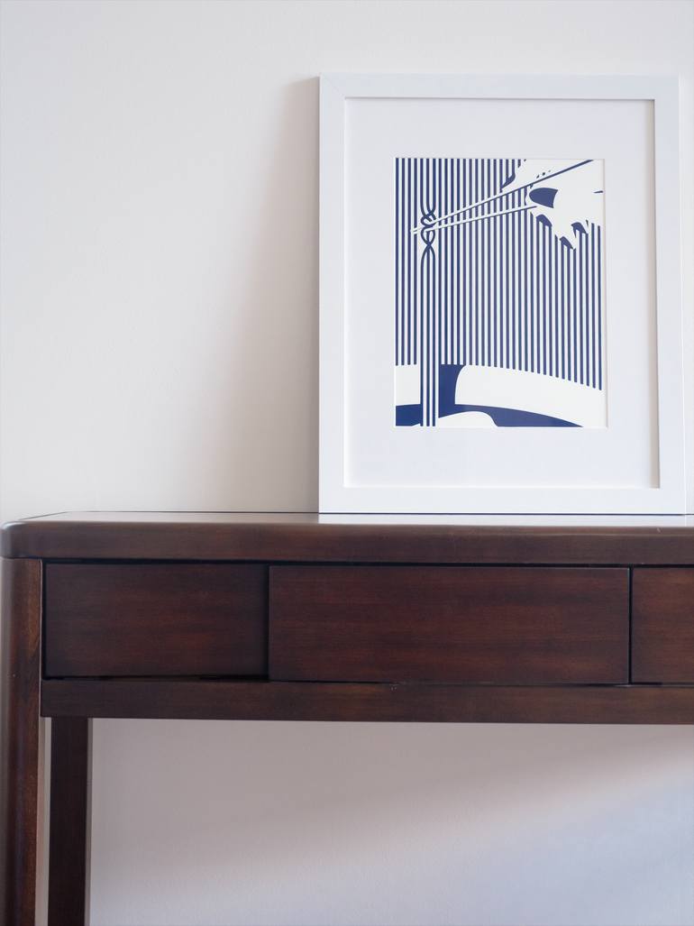 Original Art Deco Abstract Printmaking by Wei Hsu