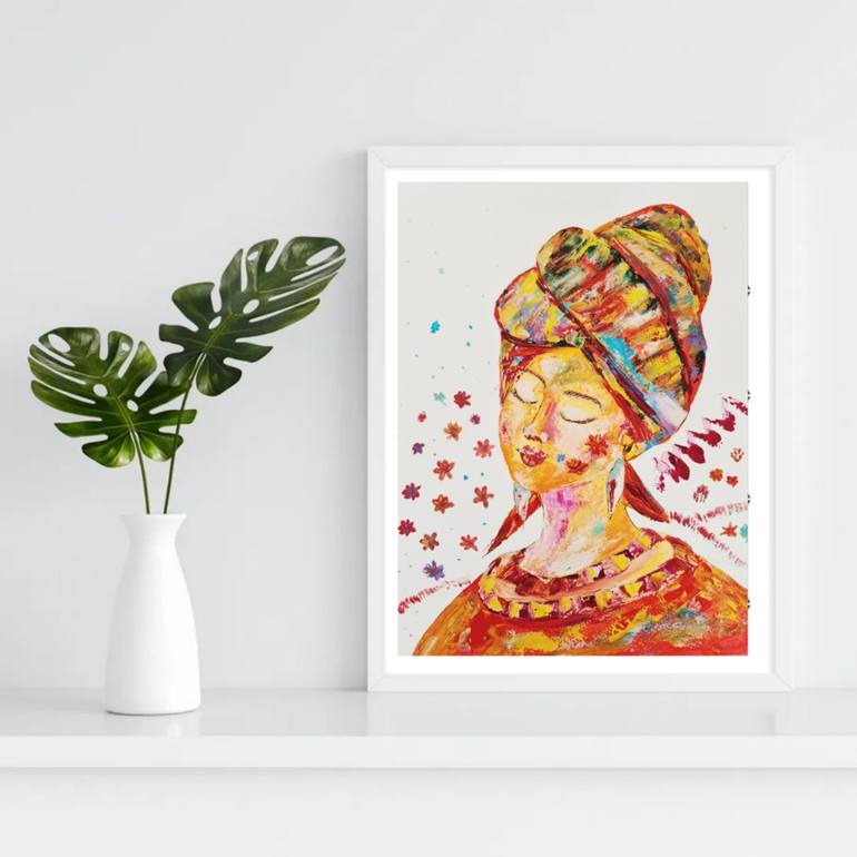 Original Impressionism People Painting by Eugenia Chicu Touma