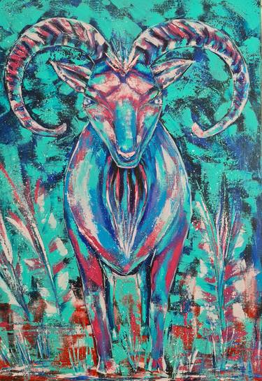 Print of Abstract Expressionism Animal Paintings by Eugenia Chicu Touma