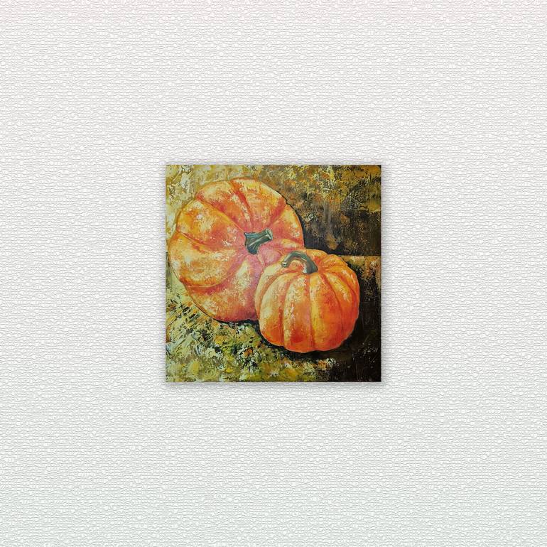 Original Abstract Expressionism Still Life Painting by Eugenia Chicu Touma