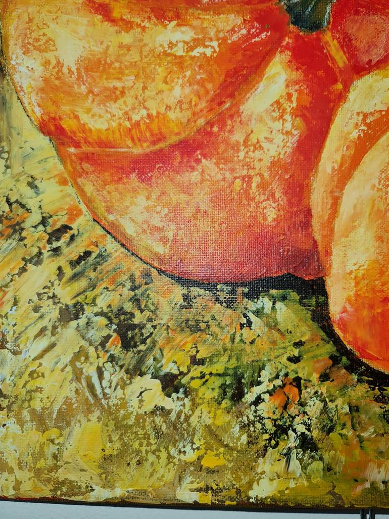 Original Abstract Expressionism Still Life Painting by Eugenia Chicu Touma