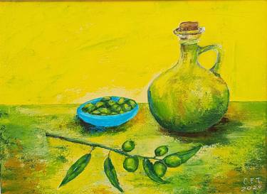 Original Expressionism Food Paintings by Eugenia Chicu Touma