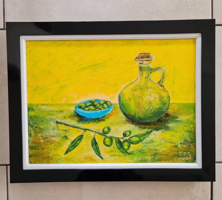 Original Expressionism Food Painting by Eugenia Chicu Touma