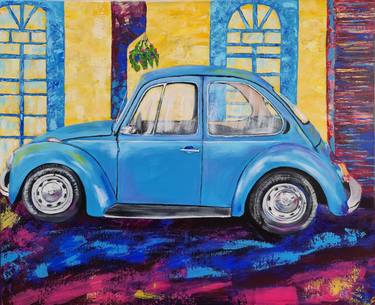 Print of Car Paintings by Eugenia Chicu Touma