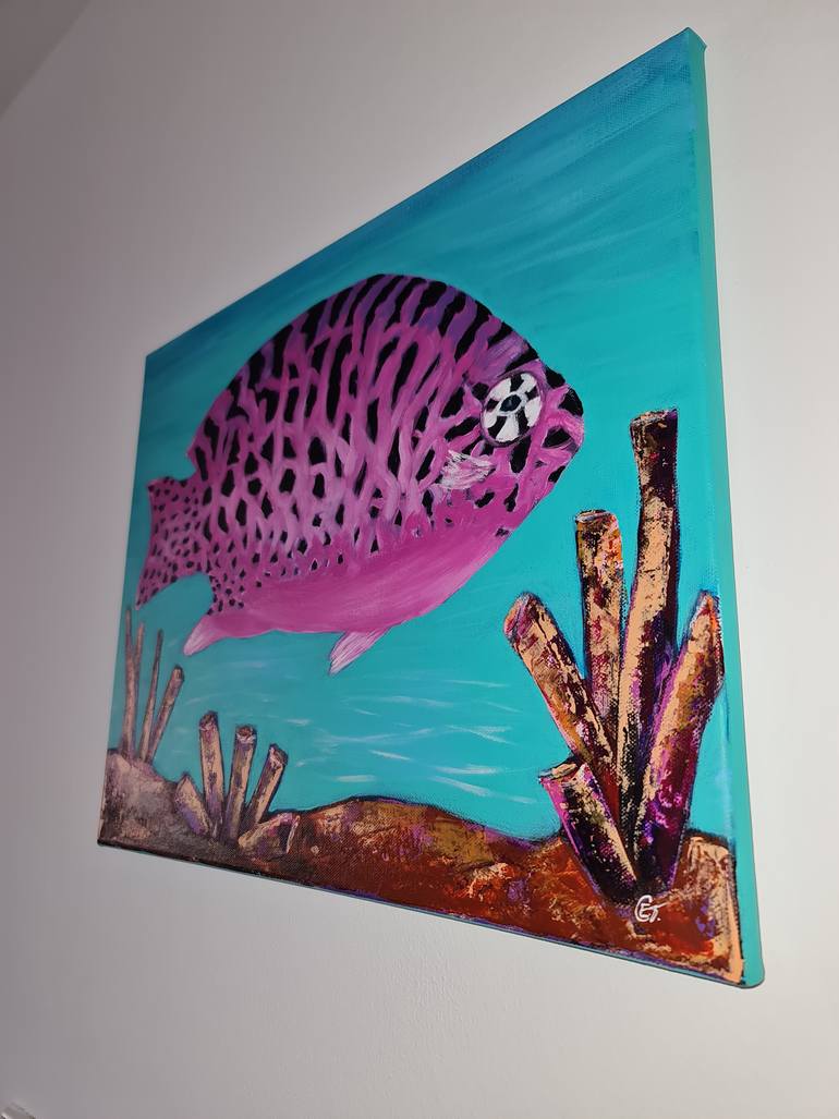 Original Expressionism Animal Painting by Eugenia Chicu Touma