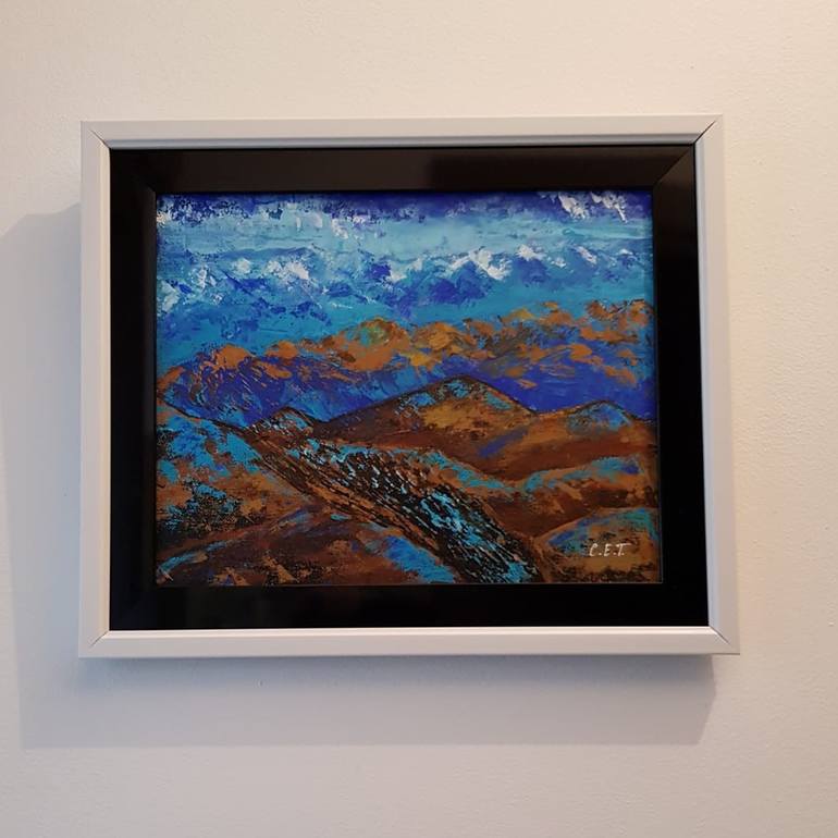 Original Expressionism Landscape Painting by Eugenia Chicu Touma