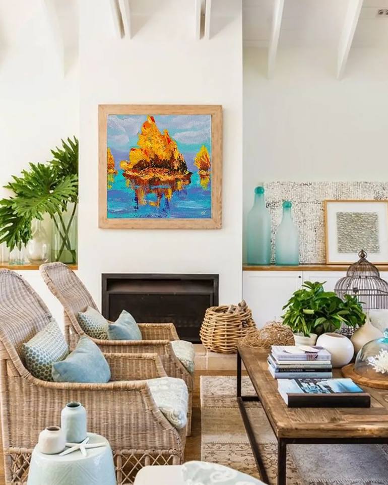 Original Expressionism Nature Painting by Eugenia Chicu Touma