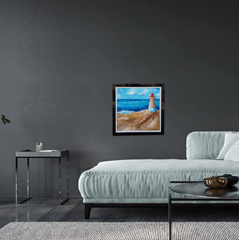 Original Expressionism Seascape Painting by Eugenia Chicu Touma