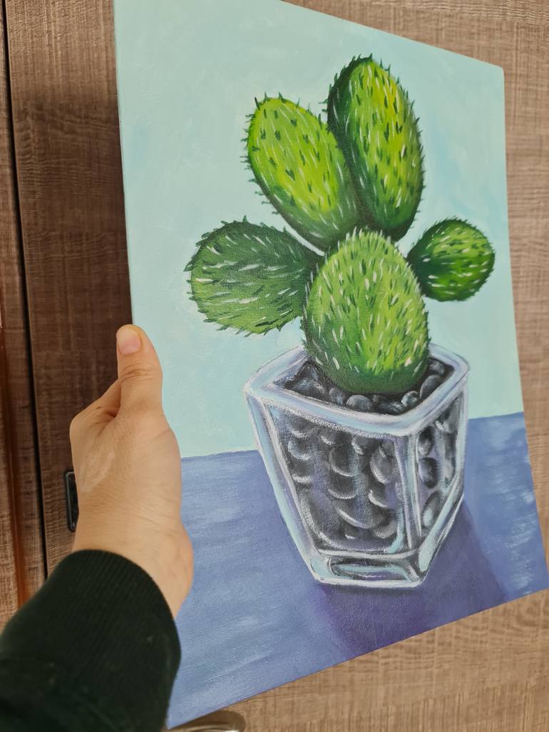 Original Impressionism Floral Painting by Eugenia Chicu Touma