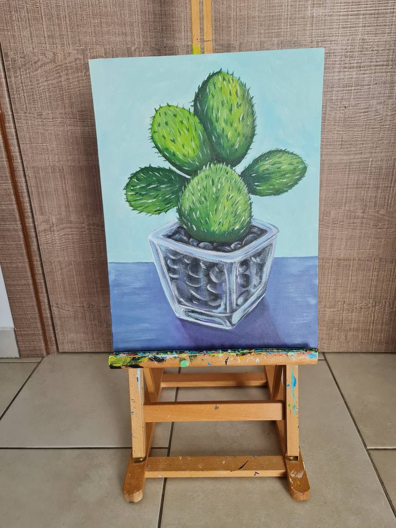 Original Impressionism Floral Painting by Eugenia Chicu Touma