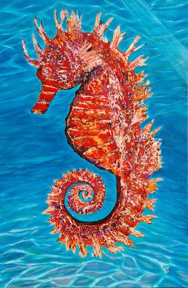 Print of Fish Paintings by Eugenia Chicu Touma