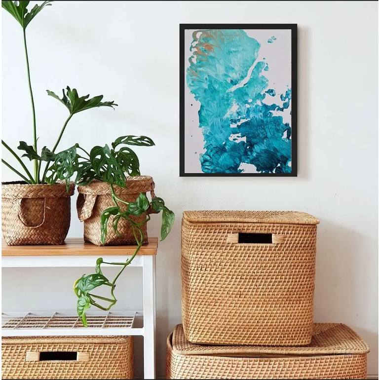 Original Abstract Expressionism Abstract Painting by Eugenia Chicu Touma