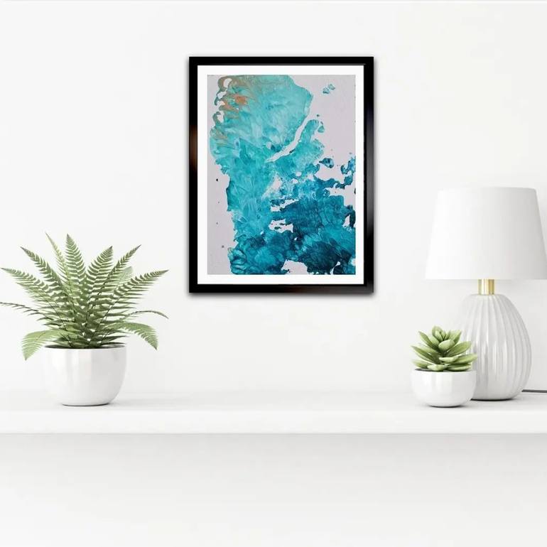 Original Abstract Expressionism Abstract Painting by Eugenia Chicu Touma