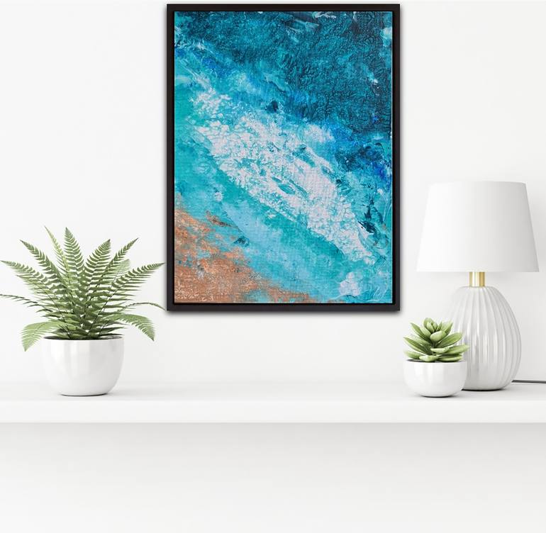 Original Abstract Expressionism Abstract Painting by Eugenia Chicu Touma