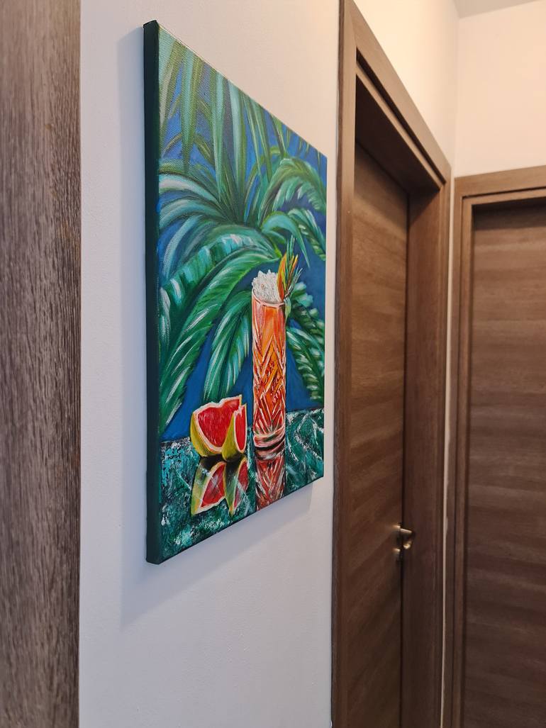 Original Expressionism Still Life Painting by Eugenia Chicu Touma