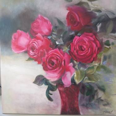 Original Floral Painting by Elena Obo
