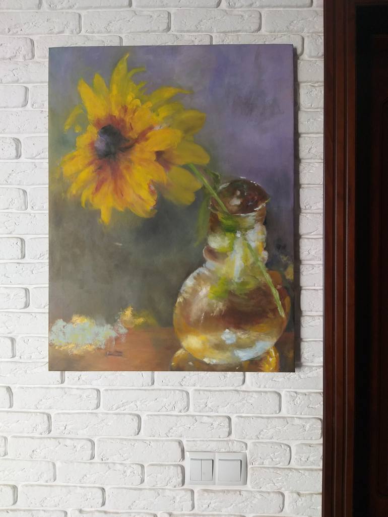 Original Floral Painting by Elena Obo