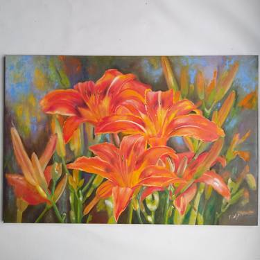 Print of Realism Floral Paintings by Elena Obo