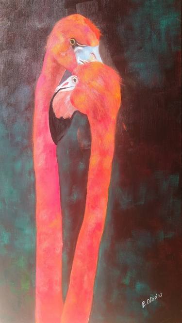 Original Modern Animal Paintings by Elena Obo