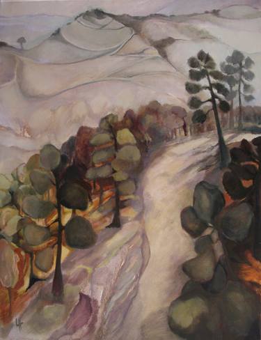 Misty Mountain Track II, oil on canvas [50x65cm] 2012 thumb