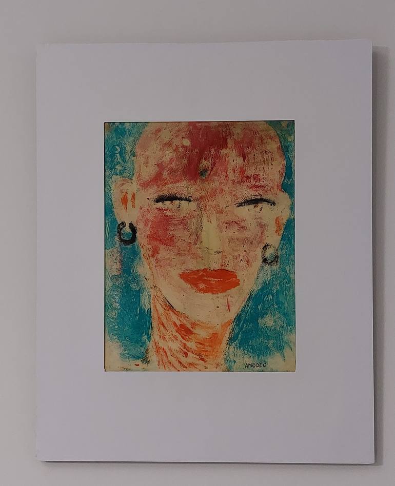 Original Expressionism Women Painting by Gianfranco Amodeo