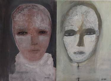Original Expressionism Women Paintings by Gianfranco Amodeo