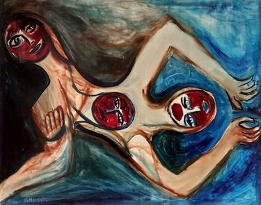Original Expressionism Water Paintings by Gianfranco Amodeo