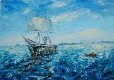 Original Impressionism Seascape Paintings by Valentin Dimura