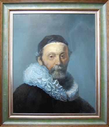 Johannes Wtenbogaert (Detail), Based on Rembrandt thumb