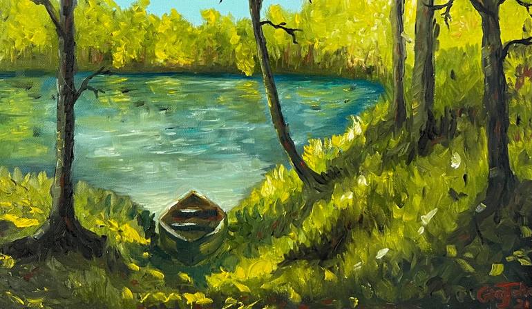 Original Expressionism Landscape Painting by Grace Johnson