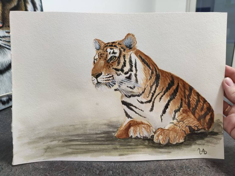 Original Realism Animal Painting by Людмила Воробьёва