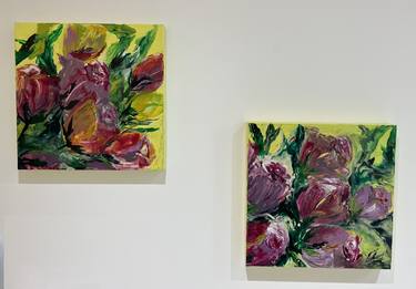 Print of Impressionism Floral Paintings by Natalia Tyurina