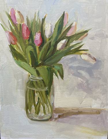 Original Impressionism Floral Paintings by Kate S