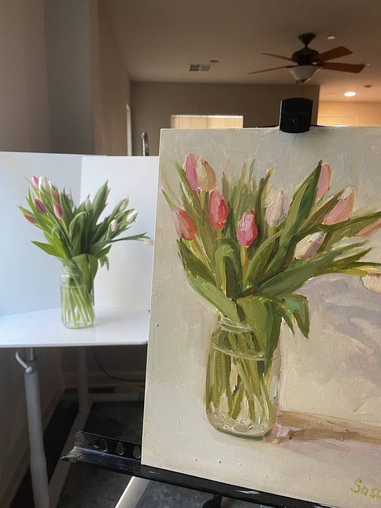 Original Floral Painting by Kate S