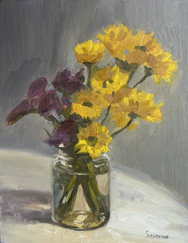 Original Impressionism Floral Paintings by Kate S