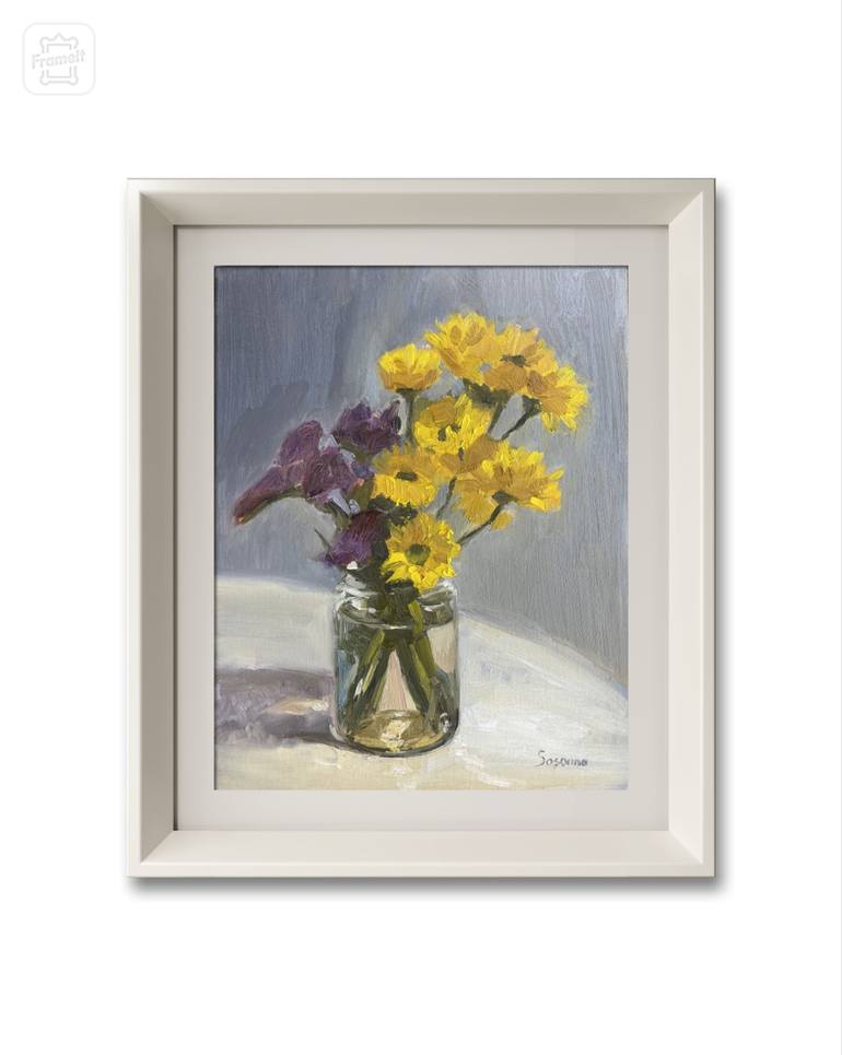 Original Impressionism Floral Painting by Kate S