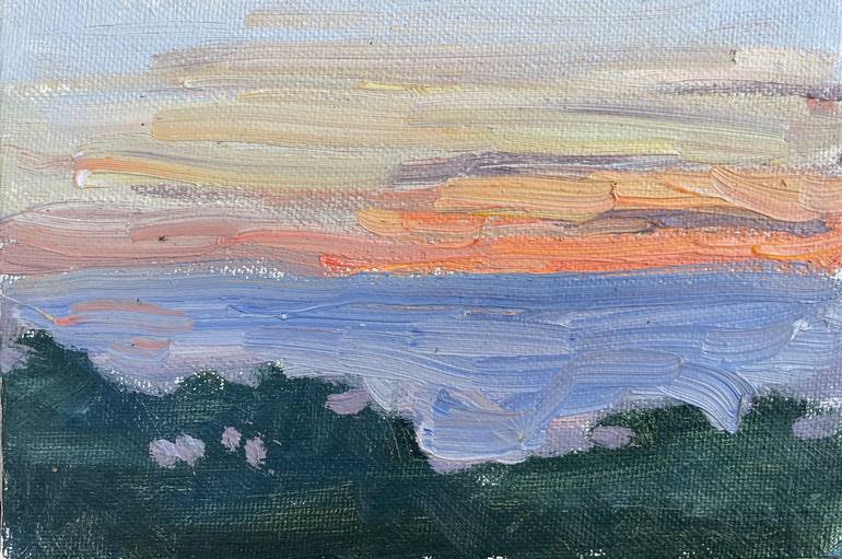Original Abstract Seascape Painting by Kate S