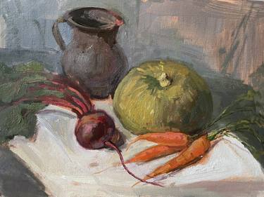 Still life with beet and carrots thumb