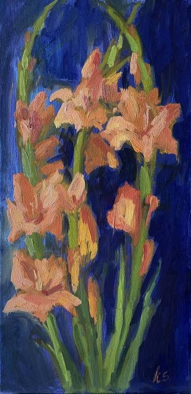 Original Impressionism Floral Paintings by Kate S