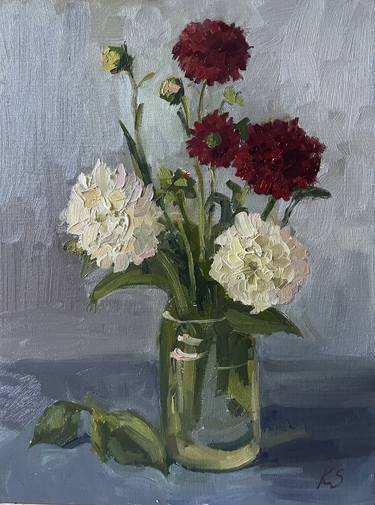 Original Impressionism Floral Paintings by Kate S