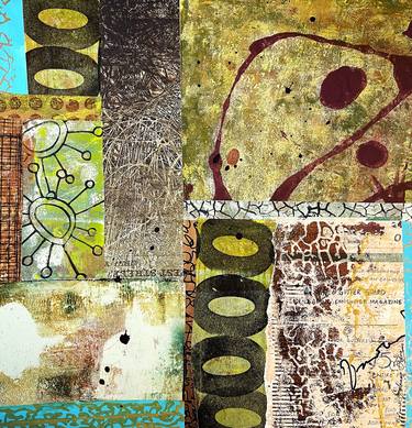 Original Abstract Collage by Yvonne Coleman-Burney