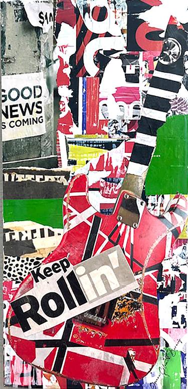 Original Contemporary Music Collage by Yvonne Coleman-Burney