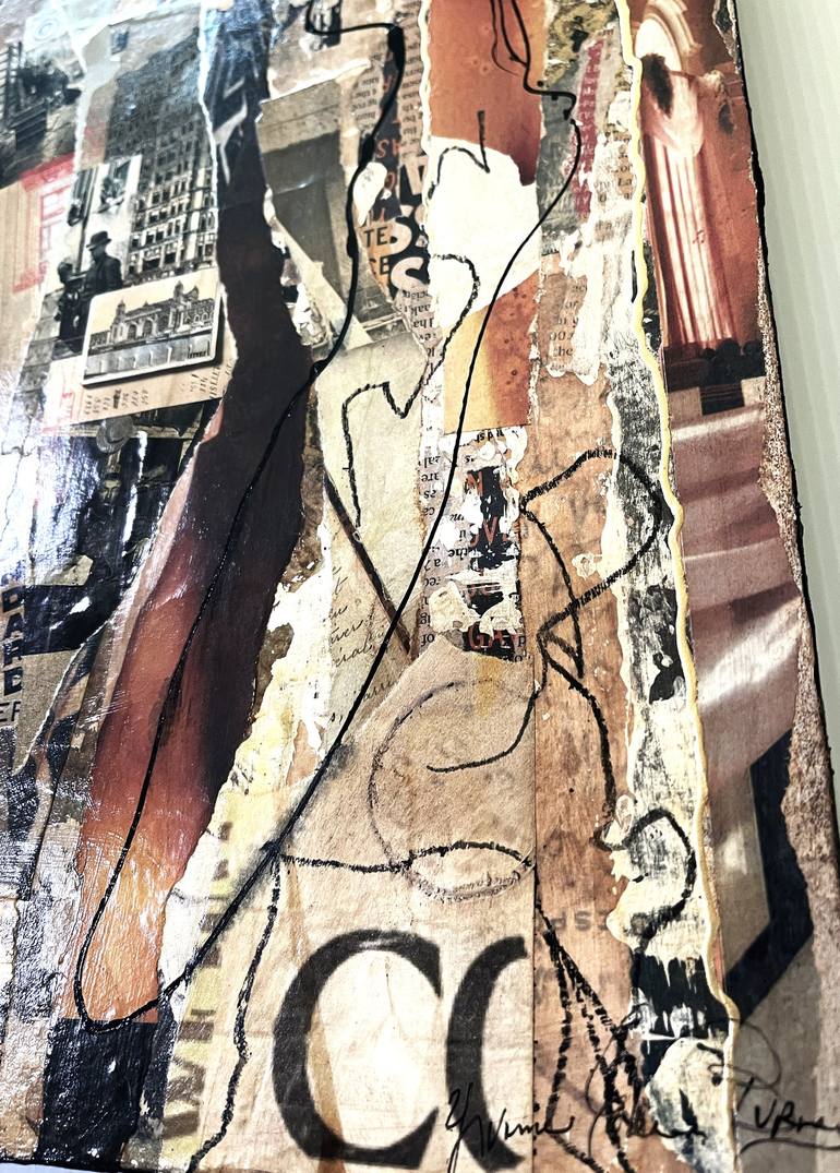 Original Abstract Graffiti Mixed Media by Yvonne Coleman-Burney