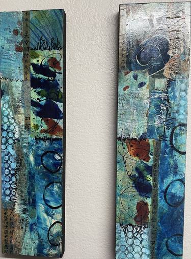 Original Abstract Mixed Media by Yvonne Coleman-Burney