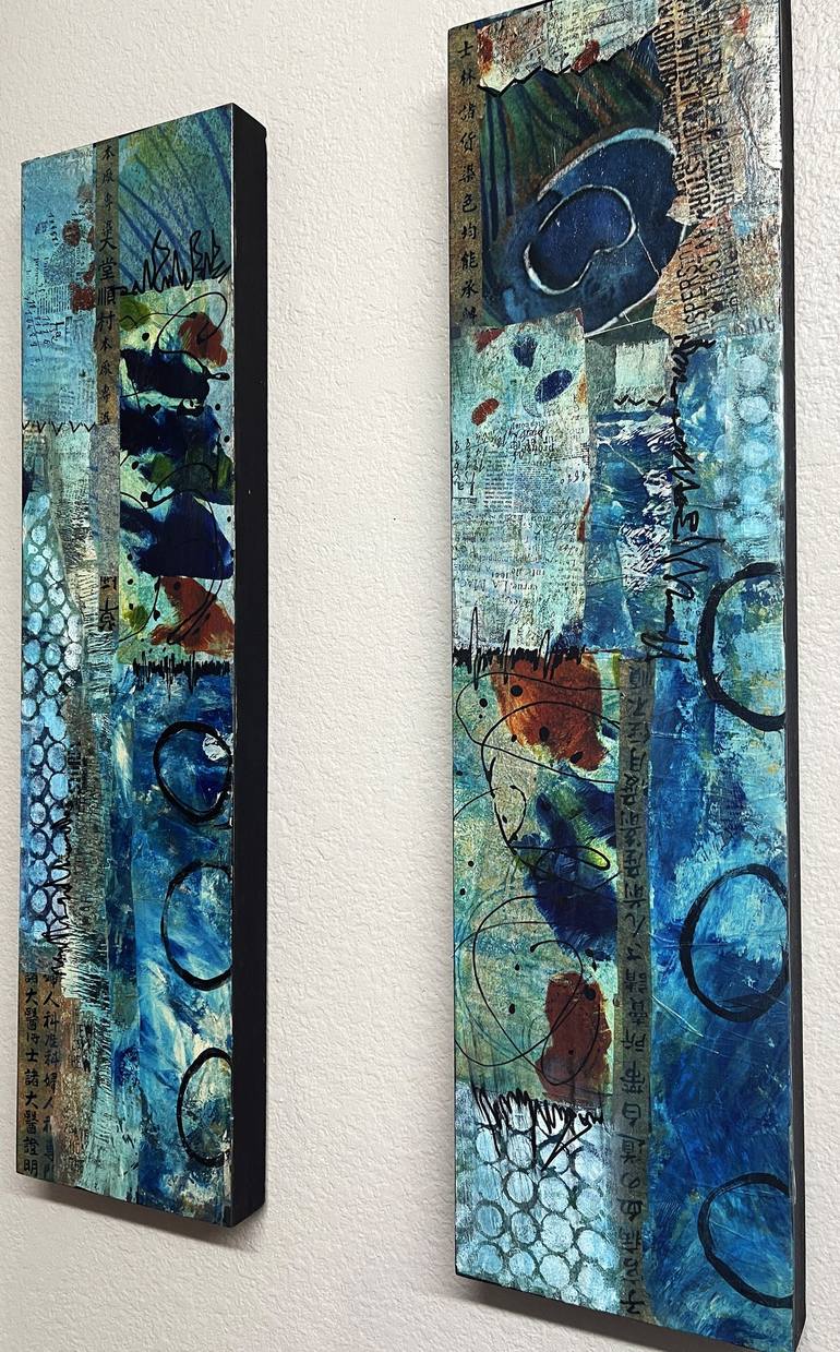 Original Abstract Mixed Media by Yvonne Coleman-Burney